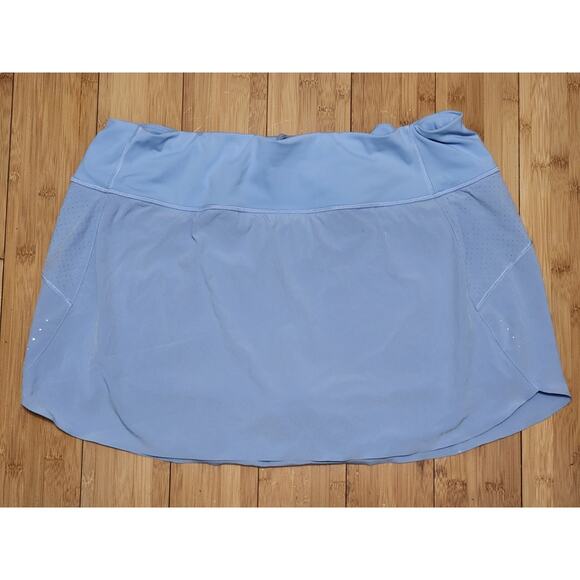 Athleta Run With It Skort 14" Womens XL Blue High Rise Sports Pickleball Tennis - Picture 1 of 6